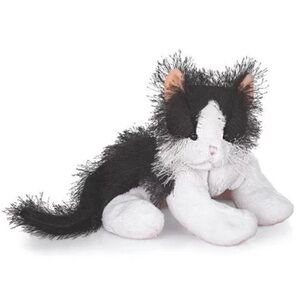 Vintage Webkinz Plush Cat - Black and White -no code RARE Y2K